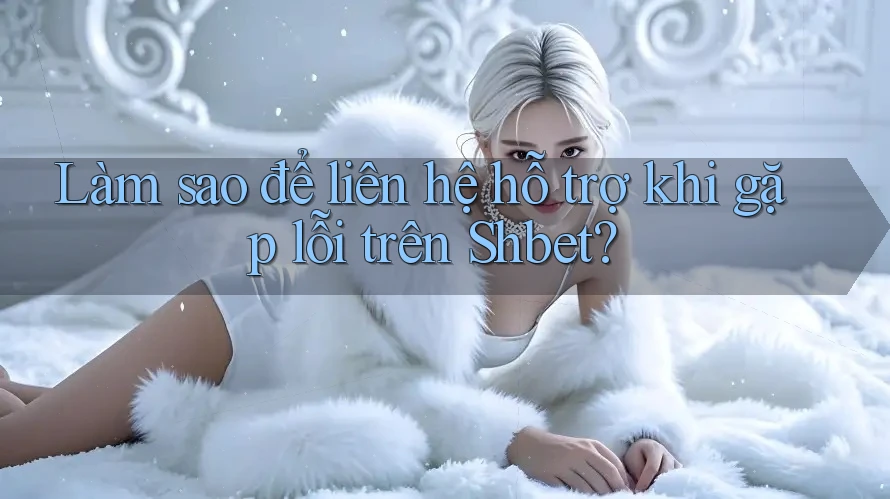 Làm sao để liên hệ hỗ trợ khi gặp lỗi trên Shbet?