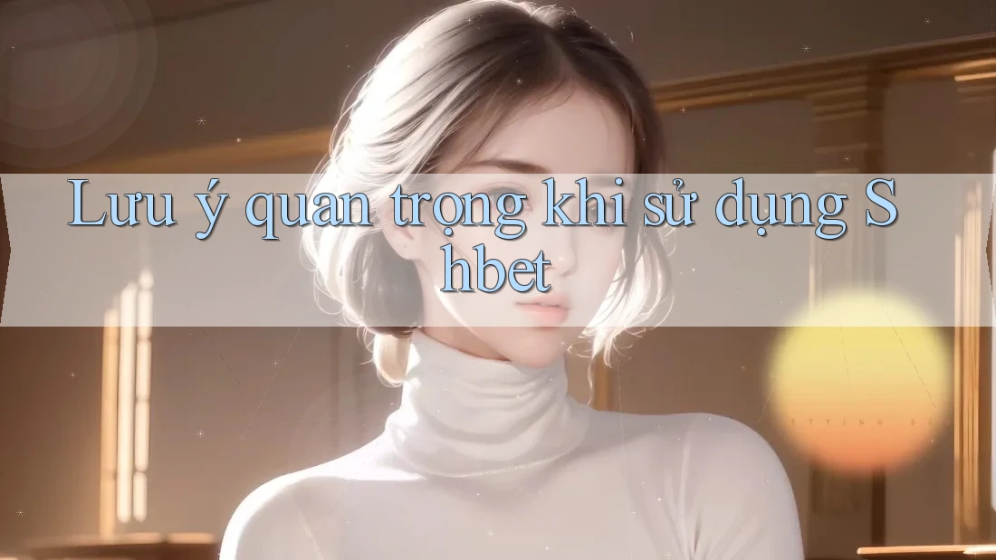 Lưu ý quan trọng khi sử dụng Shbet